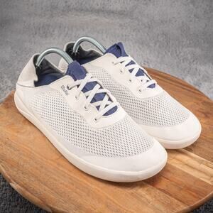 OLUKAI Moku Pae Men’s 10 White Breathable Water Boat Shoes Sneakers 10472-WBHF